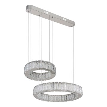Globo - LED Stmievateľný luster na lanku LED/80W/230V 2700-6000K + diaľkové ovládanie
