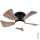 Globo - LED Stmievateľný stropný ventilátor LED/10W/230V 3000-6500K hnedá + diaľkové ovládanie