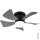 Globo - LED Stmievateľný stropný ventilátor LED/10W/230V 3000-6500K šedá + diaľkové ovládanie