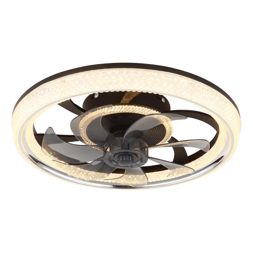 Globo - LED Stmievateľný stropný ventilátor LED/30W/230V 2700-6000K + diaľkové ovládanie