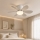 Globo - LED stmievateľný stropný ventilátor LED/5W/230V 2700-6500K béžový + diaľkové ovládanie