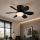 Globo - LED stmievateľný stropný ventilátor LED/5W/230V 2700-6500K čierny + diaľkové ovládanie