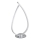 Globo - LED stolná lampa LED/6W/230V strieborná