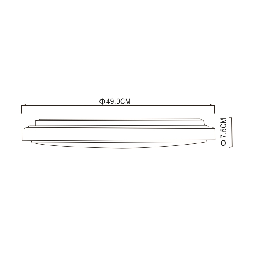 Globo - LED Stropné svietidlo LED/32W/230V 3000/4000/6000K pr. 49 cm