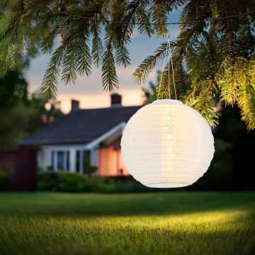Globo - LED Závesné solárne svietidlo LED/0,5W/3V IP44 biela