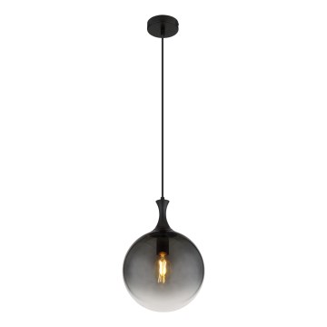 Globo - Luster na lanku 1xE27/10W/230V pr. 25 cm čierna