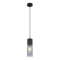 Globo - Luster na lanku 1xE27/25W/230V pr. 10,5 cm čierna