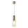 Globo - Luster na lanku 1xE27/25W/230V pr. 10,5 cm mosadz