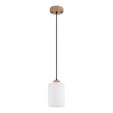 Globo - Luster na lanku 1xE27/60W/230V béžová/biela