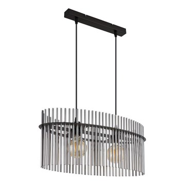 Globo - Luster na lanku 2xE27/60W/230V čierna