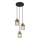 Globo - Luster na lanku 3xE27/15W/230V pr. 27 cm dub