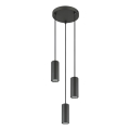 Globo - Luster na lanku 3xGU10/25W/230V čierna