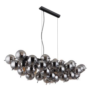 Globo - Luster na lanku 6xE14/25W/230V čierny
