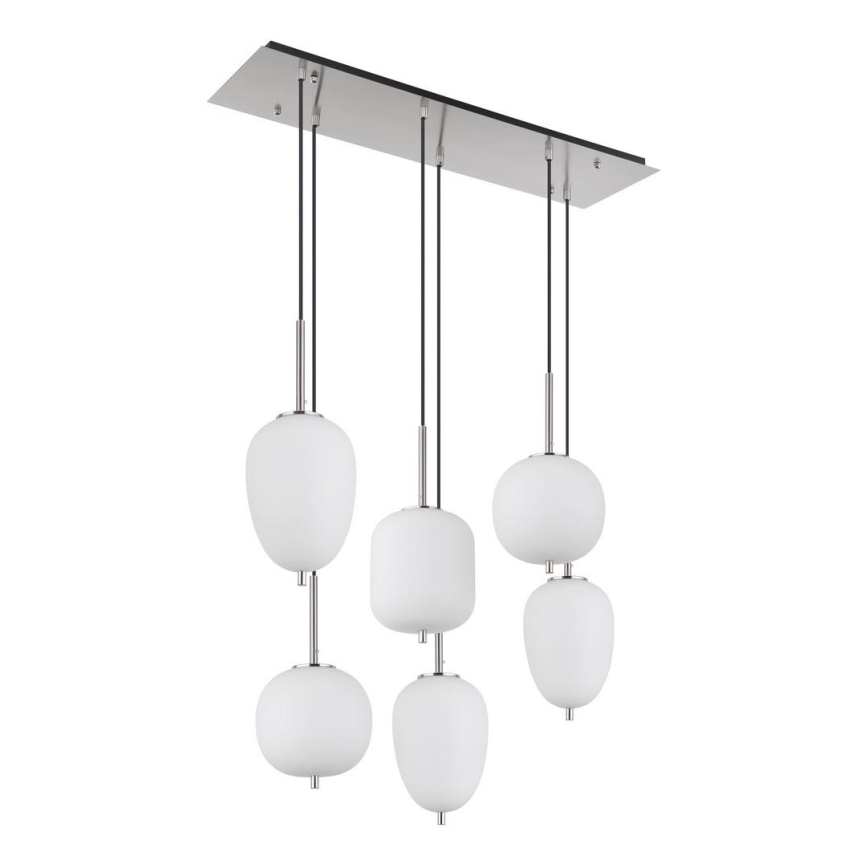 Globo - Luster na lanku 6xE14/40W/230V lesklý chróm