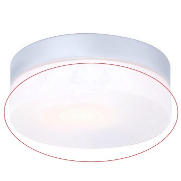 Globo - Náhradné sklo k stropnému svietidlu VRANOS E27 strieborné pr. 18,4 cm