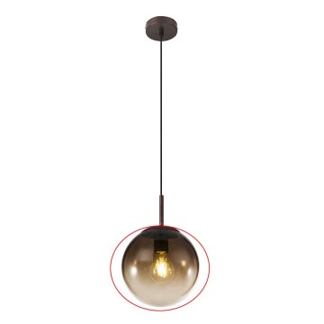 Globo - Náhradné tienidlo k lustru pr. 20 cm dymovo-hnedé