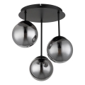 Globo - Prisadený luster 3xE14/25W/230V čierny