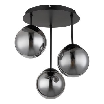 Globo - Prisadený luster 3xE14/25W/230V čierny