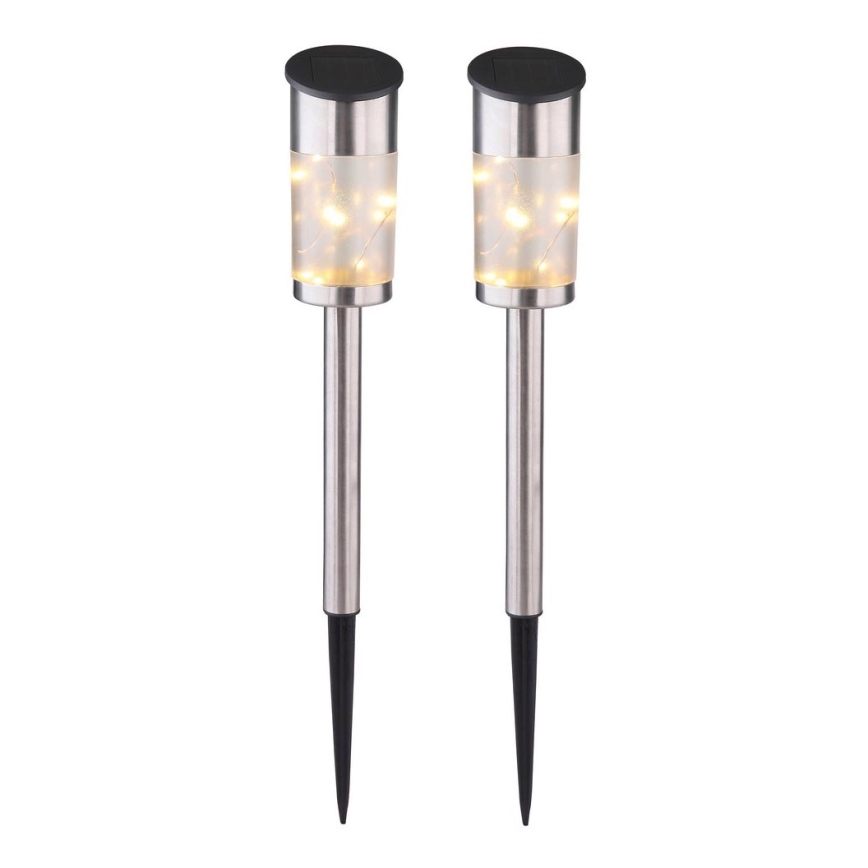 Globo - SADA 2x Solárna lampa 10xLED/0,06W/1,2V IP44