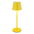 Globo - stmievateľná dotyková nabíjacia vonkajšia stolná lampa 3 v 1 LED/3W/5V 3000/4000/5000K IP54 1800 mAh žltá