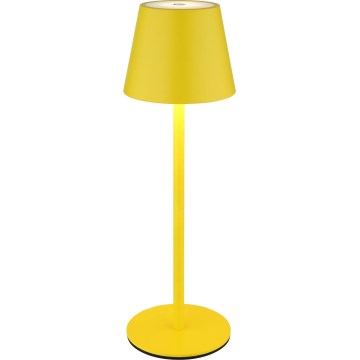 Globo - stmievateľná dotyková nabíjacia vonkajšia stolná lampa 3 v 1 LED/3W/5V 3000/4000/5000K IP54 1800 mAh žltá