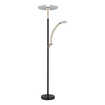 Globo - Stmievateľná LED stojacia lampa LED/40W/230V + LED/5,5W 2700/4000/6000K čierna