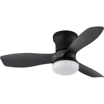 Globo - Stmievateľný stropný ventilátor LED/15W/230V 2700-6500K čierny + diaľkové ovládanie