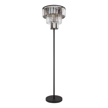Globo - Stojacia lampa 3xE27/40W/230V pr. 40 cm čierna