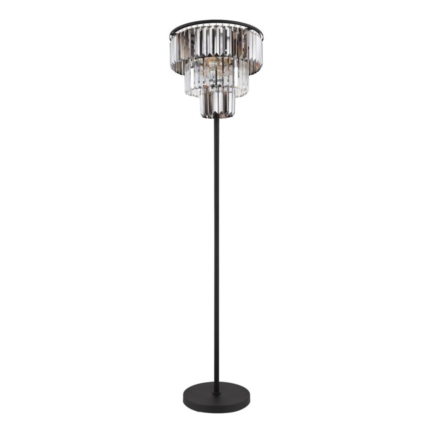 Globo - Stojacia lampa 3xE27/40W/230V pr. 40 cm čierna