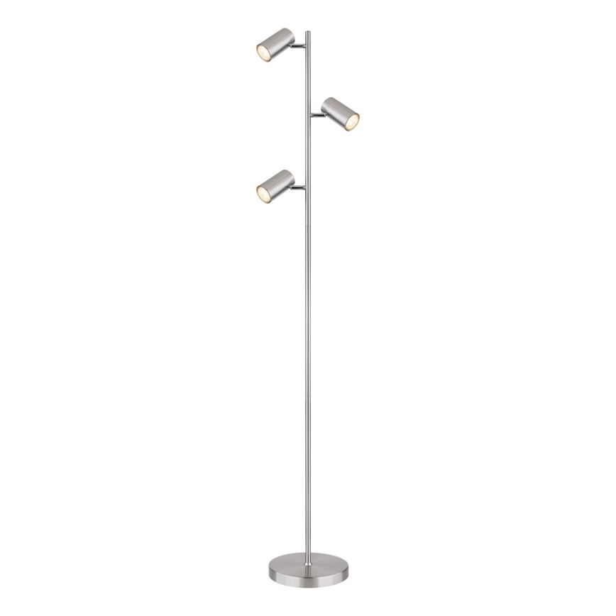 Globo - Stojacia lampa 3xGU10/5W/230V matný chróm