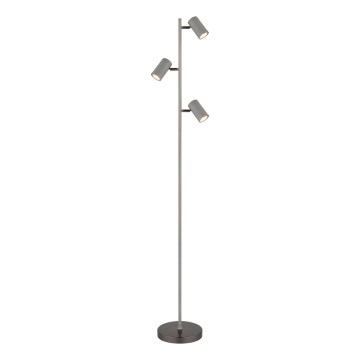 Globo - Stojacia lampa 3xGU10/5W/230V šedá