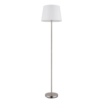 Globo - Stojacia lampa JORIS 1xE27/40W/230V biela/matný chróm