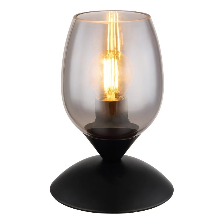 Globo - Stolná dotyková lampa 1xE14/25W/230V čierna