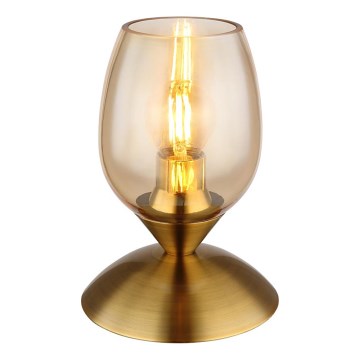 Globo - Stolná dotyková lampa 1xE14/25W/230V mosadz