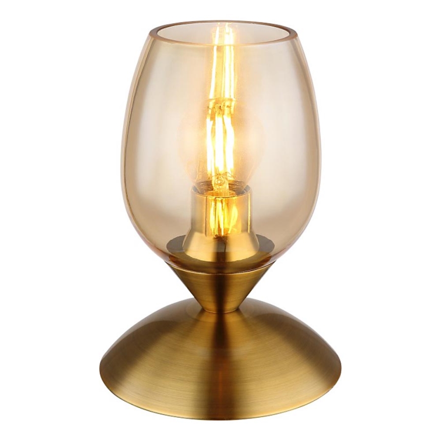 Globo - Stolná dotyková lampa 1xE14/25W/230V mosadz