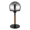 Globo - Stolná lampa 1xE27/40W/230V čierna/hnedá