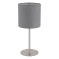 Globo - Stolná lampa 1xE27/40W/230V sivá