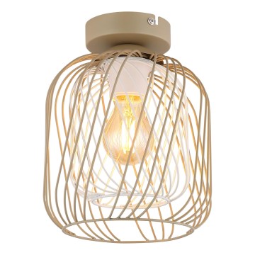 Globo - Stropné svietidlo 1xE27/40W/230V pr. 18 cm béžová/biela