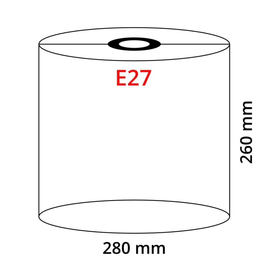Globo - Tienidlo k lustru E27 pr. 28 cm
