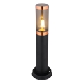 Globo - Vonkajšia lampa 1xE27/23W/230V IP44 45 cm čierna/meď