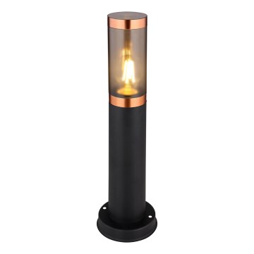 Globo - Vonkajšia lampa 1xE27/23W/230V IP44 45 cm čierna/meď