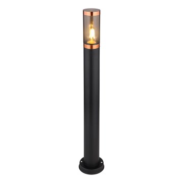 Globo - Vonkajšia lampa 1xE27/23W/230V IP44 80 cm čierna/meď