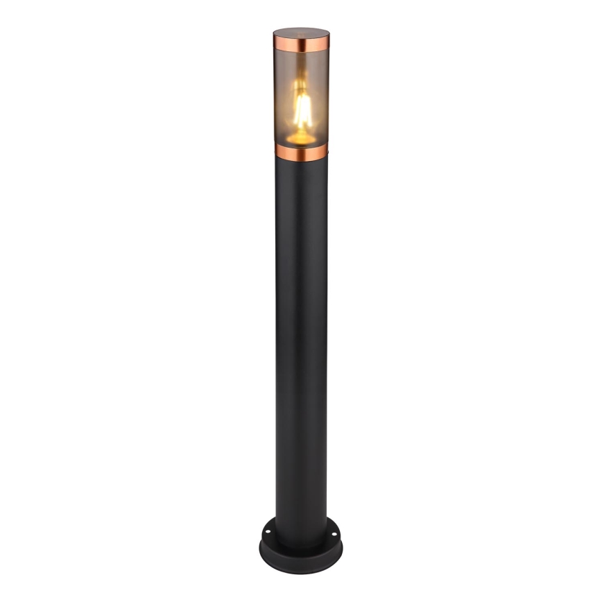 Globo - Vonkajšia lampa 1xE27/23W/230V IP44 80 cm čierna/meď