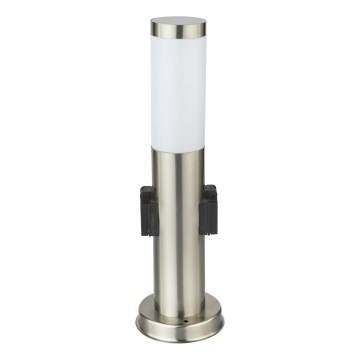Globo - Vonkajšia lampa s 2 zásuvkami 1xE27/23W/230V IP44