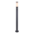Globo - Vonkajšia lampa so senzorom 1xE27/15W/230V IP44 110 cm antracit