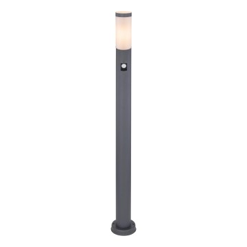 Globo - Vonkajšia lampa so senzorom 1xE27/15W/230V IP44 110 cm antracit