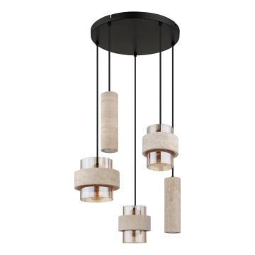 Globo - Závesný luster na lankách 3xE27/40W/230V + 2xGU10/10W