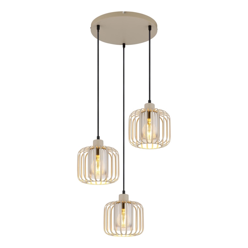 Globo - Závesný luster na lankách 3xE27/40W/230V