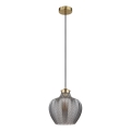 Globo - Závesný luster na lanku 1xE27/60W/230V pr. 22 cm dymový