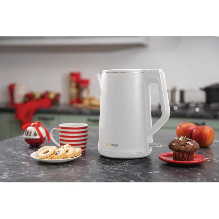 GORENJE K15DWW - Rýchlovarná kanvica 1,5 l 2200W/230V biela
